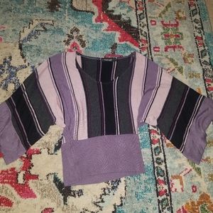 Small Medium Purple Gray Kimono Sweater